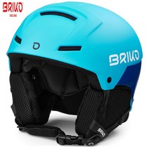 스키용헬멧 BRIKO MAMMOTH스키 싱글더블보드 헬멧 스키헬멧 남녀 겨울 야외운동 눈보호 반헬멧, C03-맷 남색옅은 블루 947
