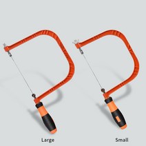 5/6 인치 다기능 손 대처 톱 수동 곡선 내구성 금속 프레임 목공 가구 DIY 모양 절단 도구, [01] Small, 01 Small
