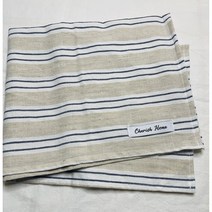 체리쉬홈 린넨 키친크로스 테이블매트 겸용 핸드메이드 매직후크 포함, 베이지, 50x40