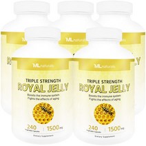 [미국번개배송] 착한명품 마이라이프 내추럴스 로열제리 1500mg 240정 5병