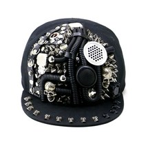 남녀 펑크힙합패션 간지스냅백 스트릿모자 연예인스냅백 해골 터미네이터