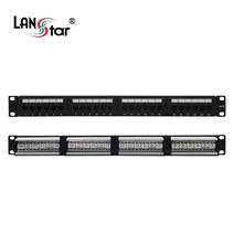 랜스타 1U 19인치 CAT.6 24포트 1G 패치판넬 허브랙 서버랙 액세서리 LS-6PLB-24P19N