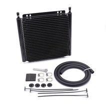 미션 오일 쿨러 범용 변속기 자동 수동 알루미늄 라디에이터 기어 박스 급속 냉각 및 핀, 26행