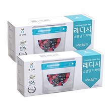 레디시 두꺼운 스탠딩지퍼백 중형 900ml 18매입 다회용 스탠드지퍼백, 2박스
