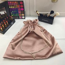 방진화 신발커버 새틴 선물 가방 실크 드로스트링 파우치백 프린트 로고 포장 쥬얼리 헤어 가발 화장품 메이크업 신발 천 맞춤형 방진