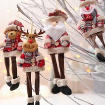 도매팜 걸어서 장식하는 크리스마스 데코 롱다리 인형 트리장식 벽장식, 1개, 곰돌이