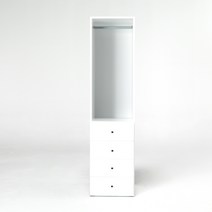옵티마 롤스크린 드레스룸 500 4단서랍장 시스템옷장, 화이트_GBW039WX