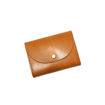 [TOCHIGI LEATHER(토치기 가죽)] 미니 지갑 동전 지갑 카드 케이스 미니 지갑 도치기 가죽 플랩 엄선한 천연 피혁 사양 소가죽 일본제(브라운)