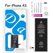 아이폰 호환 배터리 XDOU 4S 4GS IPhone4S IPhone4GS 1430 액세서리 수리 도구 키트 스티커 교체 Bateria, 한개옵션0