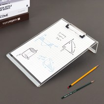 투명 클립보드 노트 필기 독서대 공시생 인강용 A4 B5, 필기용 클립보드 B5 20x28cm 3T