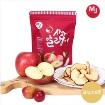 MJ Food 사과 말랭이 6팩, 1세트, 300g