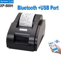 영수증 프린터 포스 출력기 주방 Xprinter-58mm 테이크아웃 블루투스 Pos 소형 티켓 열전사 쇼핑몰 레스토랑 케이터링 산업용 계산원, [02] 58IIH USB Bluetooth, [02] 미국 플매트 카펫 러그