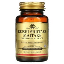솔가 Reishi Shiitake Maitake Mushroom Extract(영지 표고 잎새버섯 추출물) 50 Veggie Caps