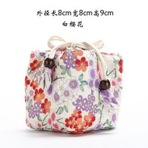 티코지 xmt-home 천 가방 차 cozies for one 찻주전자 문자열 휴대용, 꽃 1