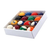 당구공 Billard 16 pcs 25mm 친환경 수지 큐 훈련 세트, 없음