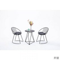 라운드 미니멀 공방 밴스 북유럽 식탁 의자 세트, E