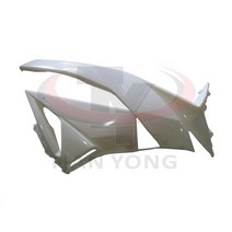 오토바이 카울 zx6r 용 도색되지 않은 페어링 구성 요소 2009-2010-2012 차체 플라스틱 부품 636 09-11-12 팩 왼쪽 및 오른쪽 링, k0609-10