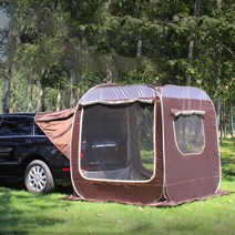 원터치 차박텐트 큐브 도킹텐트 SUV 카니발 트렁크 꼬리텐트, 실용패키지(블랙)