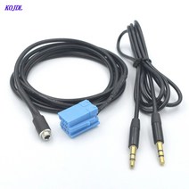 1세트 자동차 3.5mm Aux 케이블 어댑터 암 aux 오디오 8 핀 커넥터 수리 키트 폭스 바겐 아우디 블라-펑크, 01 파란