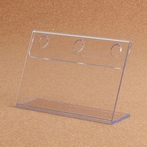 단면 아크릴 꽂이 쇼카드 포켓 케이스 POP 꽃이 d 120x80 가격표 매장 가게 매대 진열대 정보표시 홀더