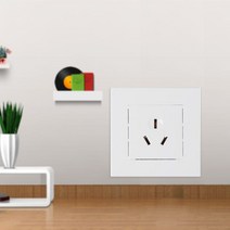 수냉식 에어컨 OOTDTY벽 소켓 86 유형 16A 전원 콘센트 개 3 구멍 흰색 PC 패널 에어컨 온수기 용, 한개옵션0