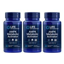라이프익스텐션 AMPK 메타볼릭 액티베이터 타블렛 30정 약들약 고약사 라이프 익스땡땡 신진대사 촉진, 3개