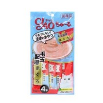 이나바 고양이 챠오츄르 간식, 참치헤어볼, 1팩