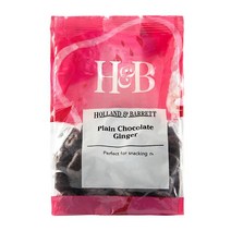 홀랜드앤바랫 플레인 초콜릿 생강 250g Holland & Barrett Plain Chocolate Ginger, 1팩