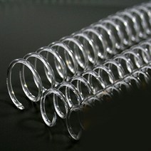 제본용 코일링 코일링제본기 투명색 크리스탈링 투명링 와이어호환-72394EA, 쿠팡 16mm2Kg 약170개