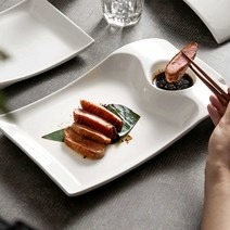 중식 식기 만두접시 만두그릇, 10인치 플레이트