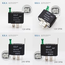 자동차 컨버터 인버터 퓨즈 포함 릴레이 모터 보트 12V 24V 4 핀 5 40A 80A, 10.30A Fuse Relay - 12V 5Pin, 1개
