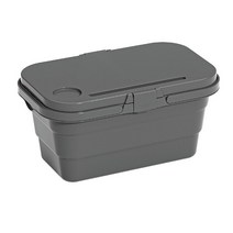 아이스박스캠핑용 접이식 피크닉 음식 상자 다기능 휴대용 물통 뚜껑 및 테이블 대용량 봄 나들이, 05 Grey