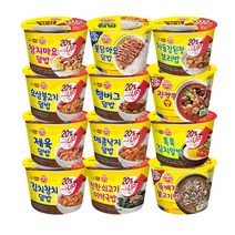 먹켓단 오뚜기 컵밥 골라담기 12종, 12개