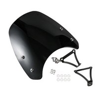 Evomosa 오토바이 윈드실드 윈드스크린 스포츠 바이저 CB650R용 (네이비 블루), black, black