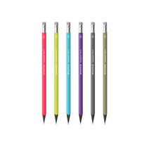 모나미 BAUHAUS 육각지우개 연필 6개입, 02-B (6개입)