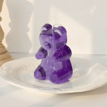 하리보 젤리 곰돌이 몰드 (소 중 대) 오브제 캔들 비누 수제 실리콘 1구, 대