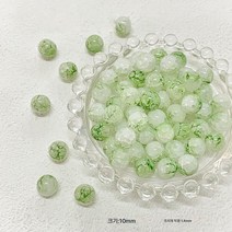 5PCS 월하무죽옥쇄감빙렬폭화유리유리원구슬 DIY 핸드메이드 비즈 목걸이 팔찌, 색깔5, 50 개