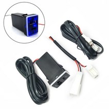 자동차 배터리 차량용 듀얼 USB 고속 충전 부품 + C타입 5-20V 액세서리 도요타 출력 프라도 150 2010-, 한개옵션0, 한개옵션0