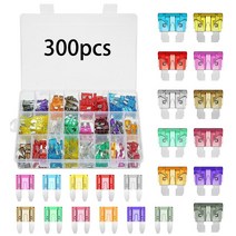 300x 모듬 세트 키트 블레이드 퓨즈 자동차 오토바이 캐러밴 보트, 한개옵션0