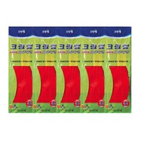크린랲 크린랩 빨강 다용도용 라텍스 피부보호제 첨가 증정 고무장갑 M(중) 레드, 5개