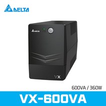 델타UPS VX-600VA 360W 소형 무정전전원공급장치 DELTA AVR, 1개