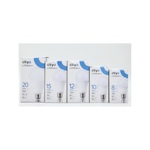 씨티오 LED 전구 벌브 8W 10W 12W 15W 20W 주광색 전구색 씨티전기, 20개, 주광색 (하얀빛) 12W