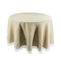 식탁보 테이블보 방수 미니 원탁 테이블 천으로 라운드 카키그레이 레이스 우아한 식탁 커버 천 홈 호텔 섬유 결혼식 장식, khaki, 150cm Diameter