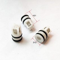 O-링고무키트체크 밸브 수리 키트 축 일반 펌프 인터 파워 고압 세척기 워터 9.5 12 MM 3 개, 12 D12 H18  3PCS