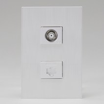 전화통신(데코)1개용 일신전기CATV2방8P 화이트 10개, 단품