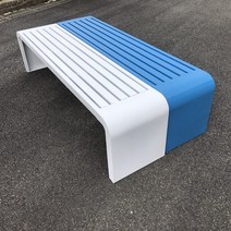 공원 벤치 야외 정원 테라스 공공장소 의자 촬영 소품, 100X40X45CM (화이트 프레임)