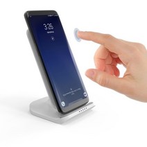 스피디 갤럭시S9 S10 S20 S21 노트9 10 20 21 아이폰SE2 고속 급속 무선충전기 스탠드형 거치대, 블랙