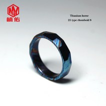 1pc 초전도체 edc 링 금속 펜던트 펑크 운석 패턴 다기능 티타늄 합금 펜던트, 1-티타늄 말