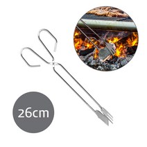 가위형 숯집게 캠핑용 장작 참숯 (숯집게 A타입 소형) 캠핑 26cm 고기 숯불 가위 집게