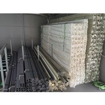 유한(YUHAN) pvc 앵글 잔넬 미색 회색 1M 1.5M 2M 재단 판매, pvc 앵글 45x45x4t